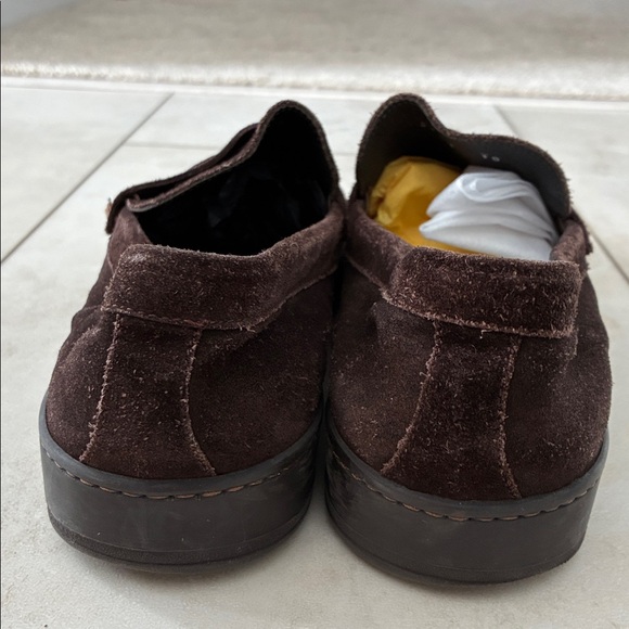To Boot New York Dark Brown Suede Loafers MSRP $399 Size 10 - Picture 4 of 7